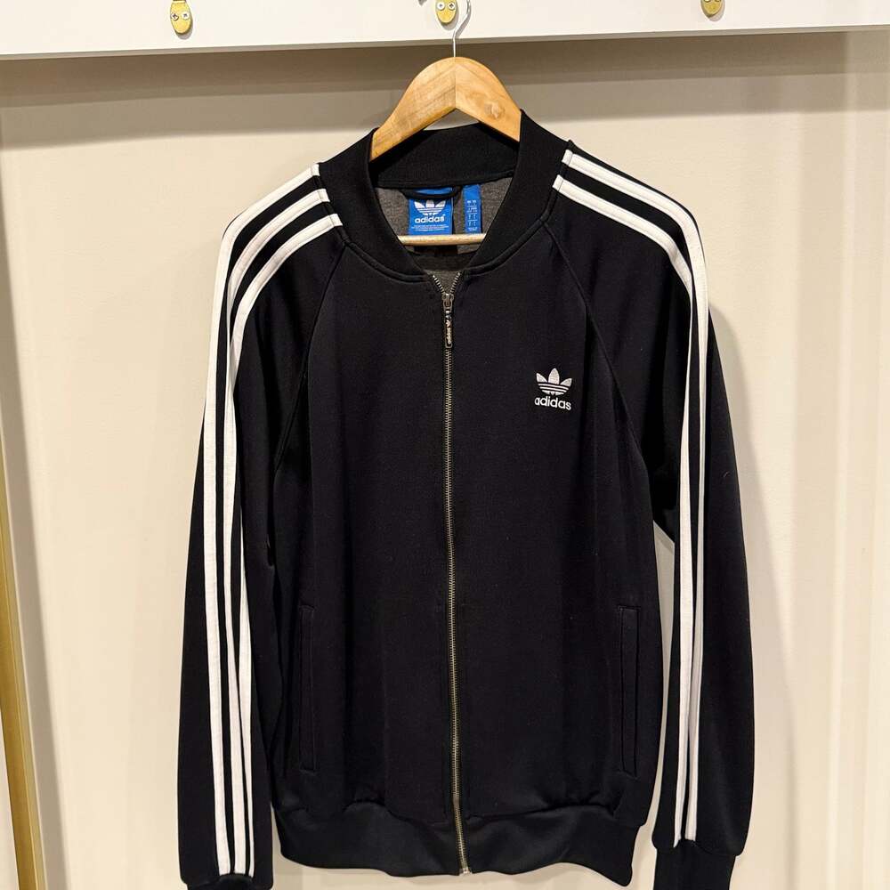Adidas Originals Vintage Y2K Black Track Jacket Men's Size L